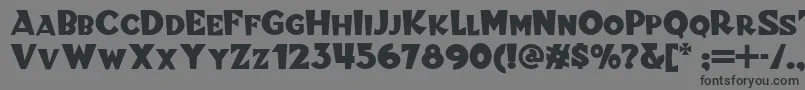 Blitzkrieg Font – Black Fonts on Gray Background