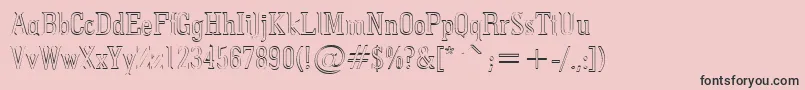 Pointedout Font – Black Fonts on Pink Background