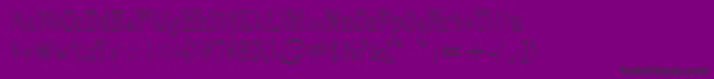 Pointedout Font – Black Fonts on Purple Background
