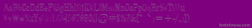 fuente Pointedout – Fuentes Grises Sobre Fondo Morado