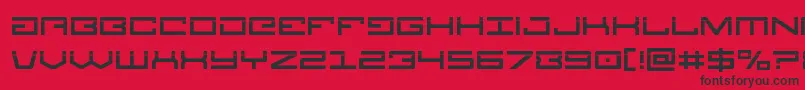 Legionlaser Font – Black Fonts on Red Background