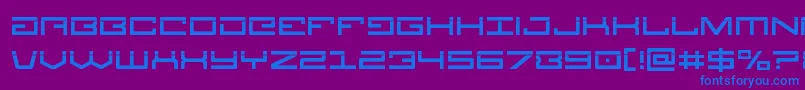 Legionlaser Font – Blue Fonts on Purple Background
