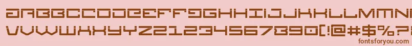 Legionlaser Font – Brown Fonts on Pink Background