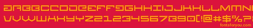 Legionlaser Font – Orange Fonts on Red Background