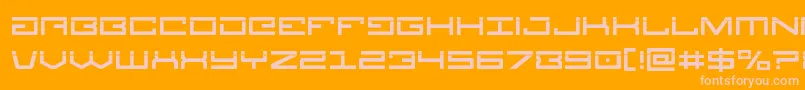 Legionlaser Font – Pink Fonts on Orange Background