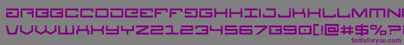 Legionlaser-fontti – violetit fontit harmaalla taustalla