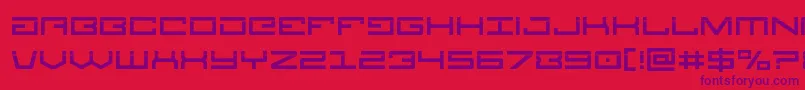 フォントLegionlaser – 赤い背景に紫のフォント
