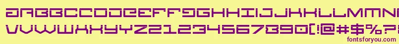 Legionlaser Font – Purple Fonts on Yellow Background