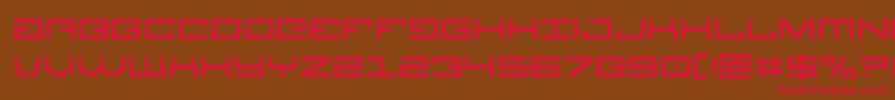 Fonte Legionlaser – fontes vermelhas em um fundo marrom