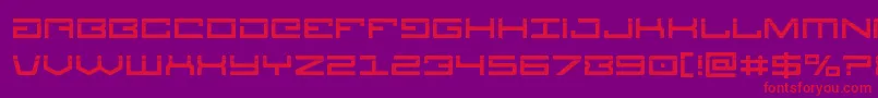 Legionlaser Font – Red Fonts on Purple Background