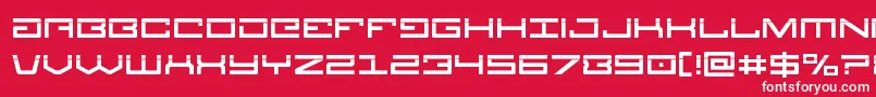 Legionlaser Font – White Fonts on Red Background