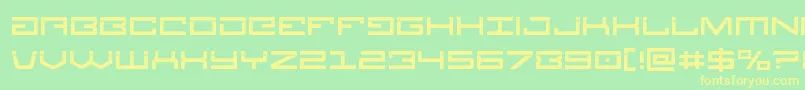 Legionlaser Font – Yellow Fonts on Green Background