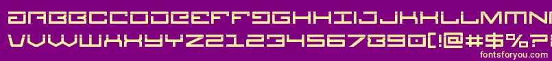 Legionlaser Font – Yellow Fonts on Purple Background