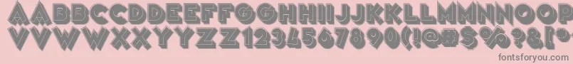 VarietРІFolies Font – Gray Fonts on Pink Background