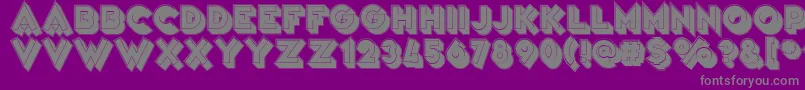 VarietРІFolies Font – Gray Fonts on Purple Background