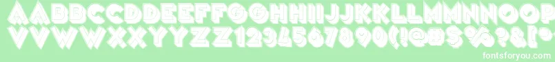 VarietРІFolies Font – White Fonts on Green Background