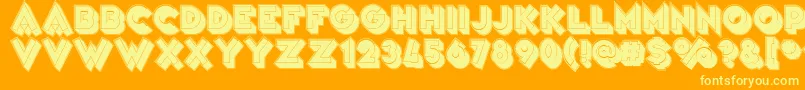 Más sobre la fuente VarietРІFolies fuente VarietРІFolies – Fuentes Amarillas Sobre Fondo Naranja