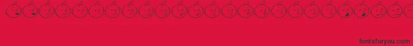 JuniorAttitudesJl Font – Black Fonts on Red Background