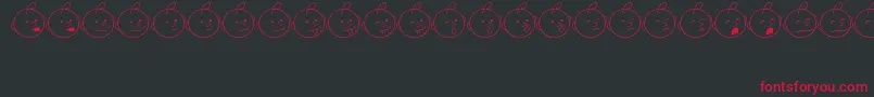 JuniorAttitudesJl Font – Red Fonts on Black Background