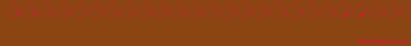 JuniorAttitudesJl Font – Red Fonts on Brown Background