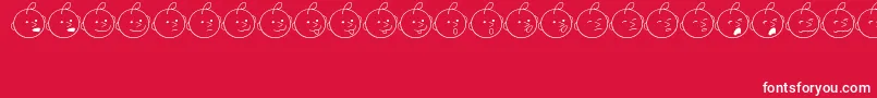 JuniorAttitudesJl Font – White Fonts on Red Background