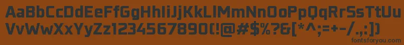 KonkretikaBlackWip Font – Black Fonts on Brown Background