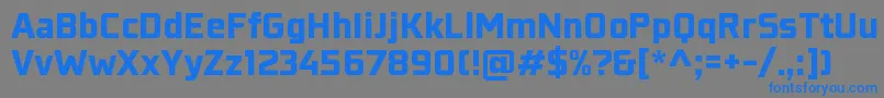 KonkretikaBlackWip Font – Blue Fonts on Gray Background