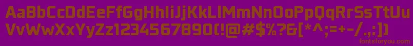 KonkretikaBlackWip Font – Brown Fonts on Purple Background