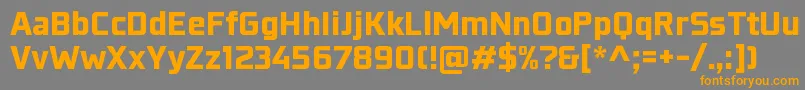 KonkretikaBlackWip Font – Orange Fonts on Gray Background