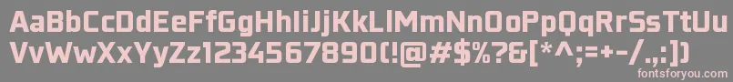 KonkretikaBlackWip Font – Pink Fonts on Gray Background