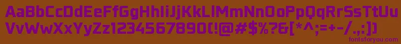 Lisätietoja KonkretikaBlackWip-fontista KonkretikaBlackWip-fontti – violetit fontit ruskealla taustalla