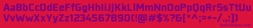 KonkretikaBlackWip Font – Purple Fonts on Red Background