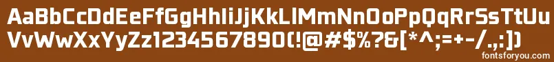 KonkretikaBlackWip Font – White Fonts on Brown Background