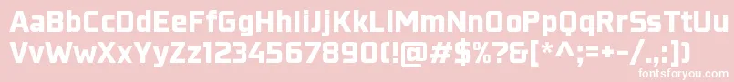 KonkretikaBlackWip Font – White Fonts on Pink Background