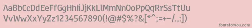 Police EirikRaude – polices grises sur fond rose