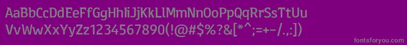 Шрифт EirikRaude – серые шрифты на фиолетовом фоне