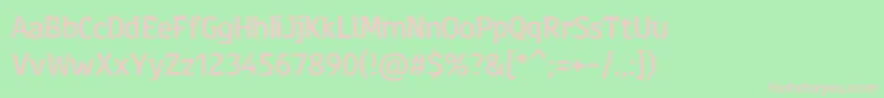EirikRaude Font – Pink Fonts on Green Background