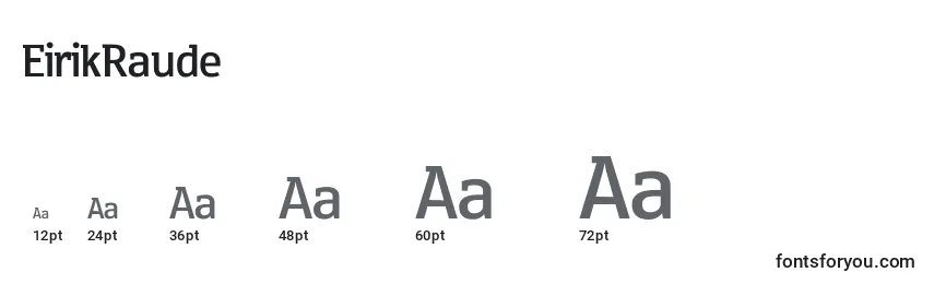 Размеры шрифта EirikRaude