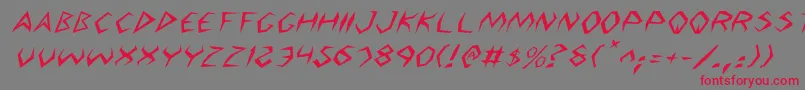 Argos2i Font – Red Fonts on Gray Background
