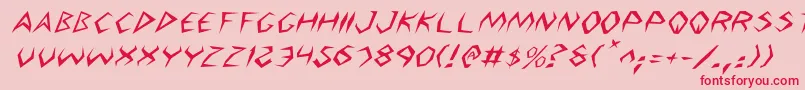 Argos2i Font – Red Fonts on Pink Background