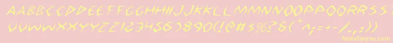 Argos2i Font – Yellow Fonts on Pink Background