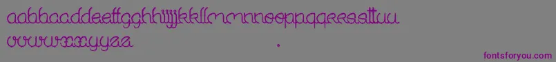 SoldOut Font – Purple Fonts on Gray Background