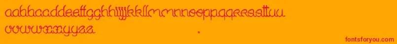 SoldOut Font – Red Fonts on Orange Background