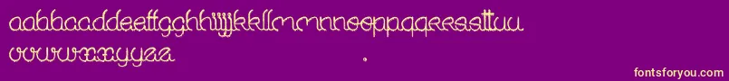 SoldOut Font – Yellow Fonts on Purple Background