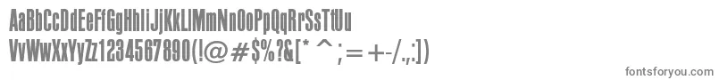 フォントPffusionsansLight – 白い背景に灰色の文字