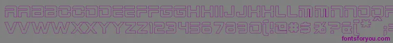 2015CruiserHollowBold Font – Purple Fonts on Gray Background