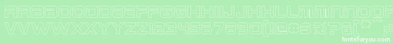 2015CruiserHollowBold Font – White Fonts on Green Background