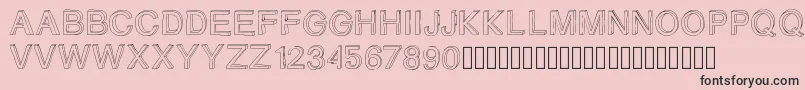 Gizemssketchfree Font – Black Fonts on Pink Background