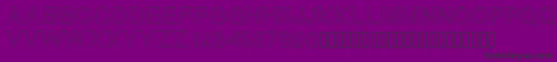 Gizemssketchfree-Schriftart – Schwarze Schriften auf violettem Hintergrund