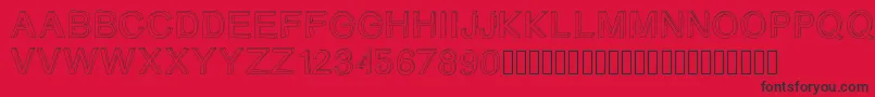 Gizemssketchfree Font – Black Fonts on Red Background